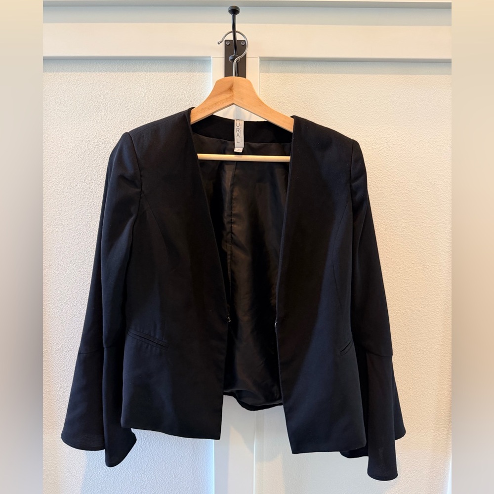 Mural Black Women's Blazer